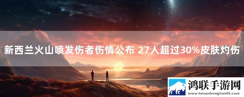 新西兰火山喷发伤者伤情公布 27人超过30%皮肤灼伤