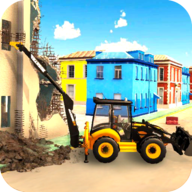 3D起重挖掘机(JCB)
