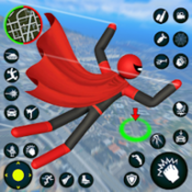 火柴人绳索蜘蛛侠(Stickman Rope Hero Spider Game)