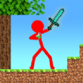 工艺世界中的火柴人之战(Stickman Battle In Craft World)