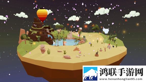 矿山沙漠绿洲
