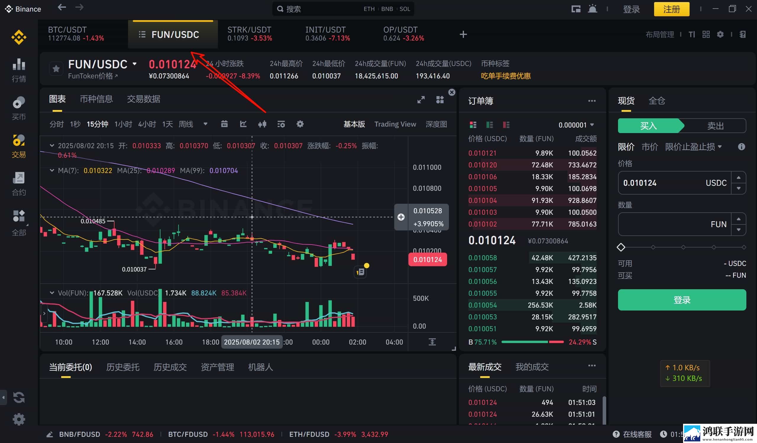 币安上线FUN/USDC交易对，FUNToken助力加密货币交易生态升级 11月实时新闻下载