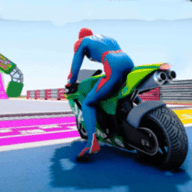超级英雄自行车特技赛车(Superheroes Bike Racing Stunt Game)