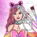 女孩装扮和涂色书(ColoringDressUp)